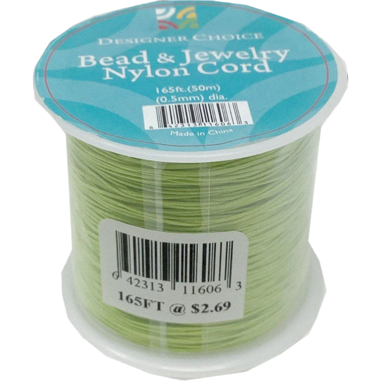 NYLON CORD SPOOL GREEN 165FT