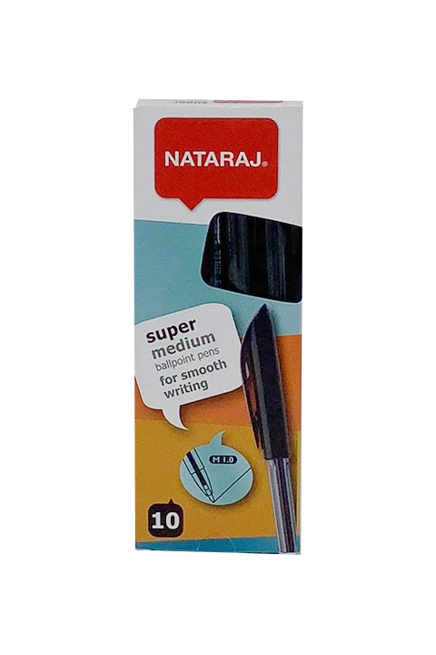BOL NATARAJ SUPER MED BLK 10 CJ 1.0M