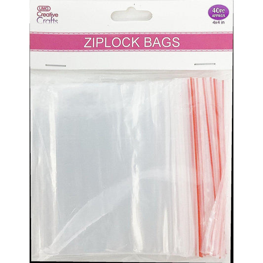 ZIP LOCK POLYBAGS 4"X4" 40PCS/PK