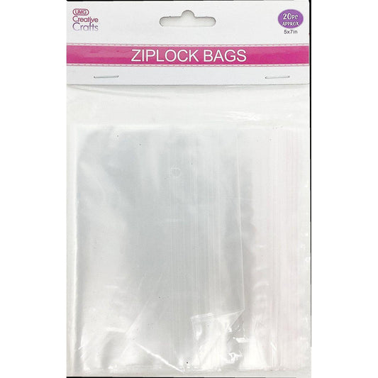 ZIP LOCK POLYBAGS 5"X7" 20PCS/PK