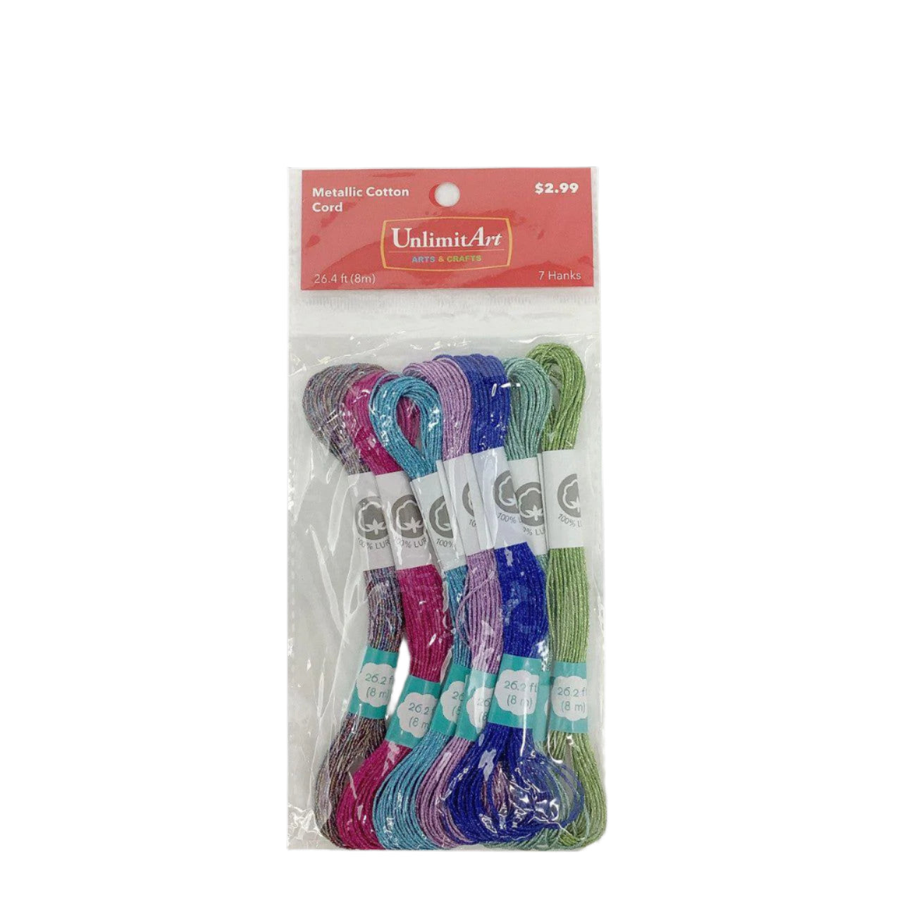 COTTON EMBROIDERY METALIC BRIGHTS COLORS 8M