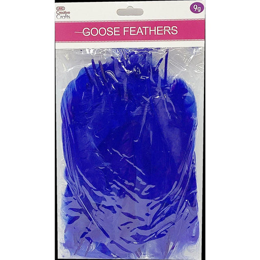 GOOSE FEATHERS 5"-7" 9G ROYAL BLUE