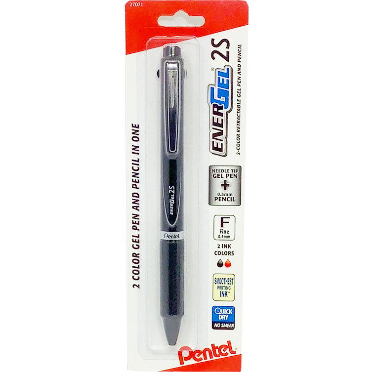 ENERGEL 2S MULTI-FUNCTION FINE BLACK/RED/0.5MM