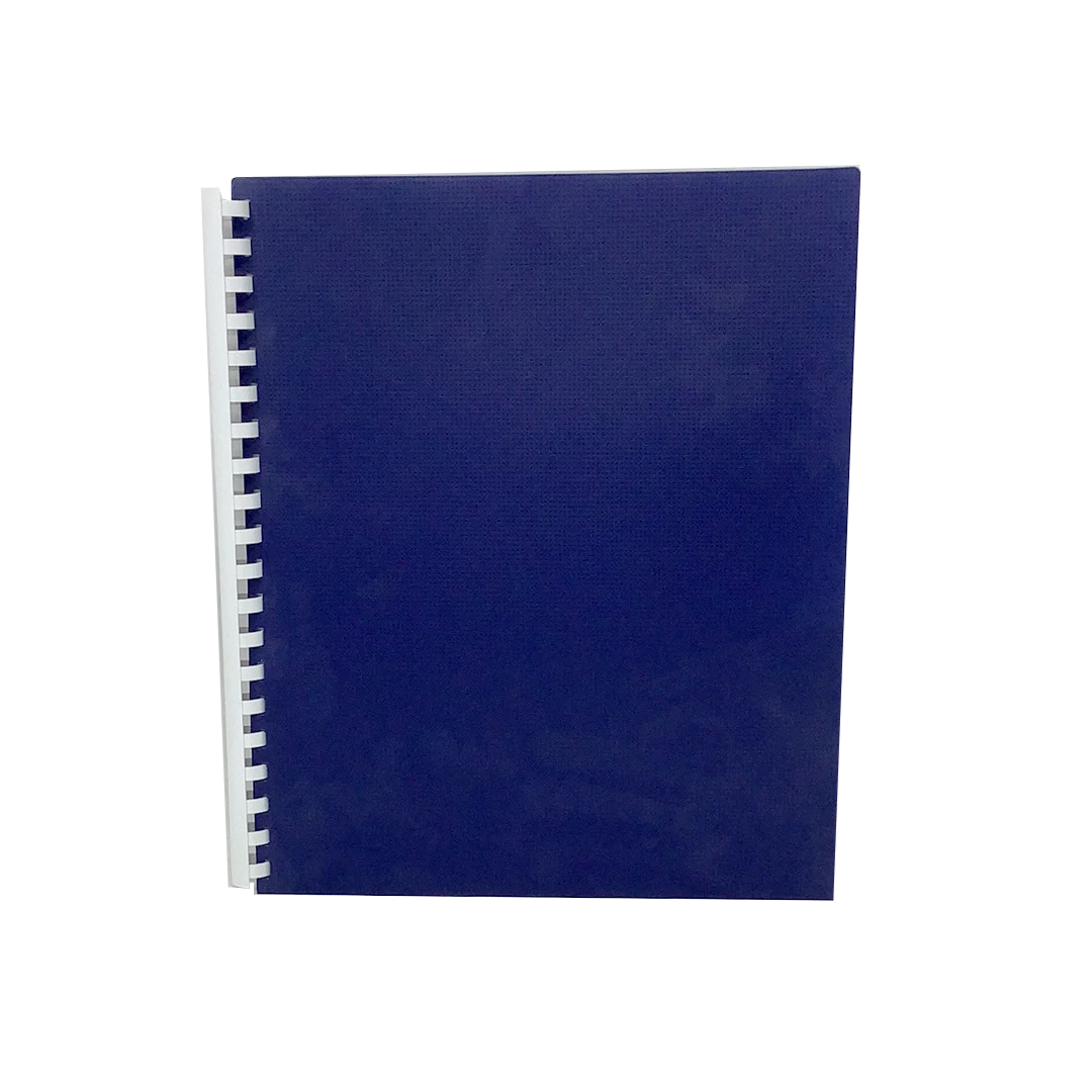 FOLDER W/ESPIRAL AND POCKETS BLUE