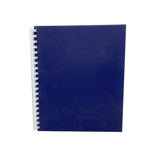 FOLDER W/ESPIRAL AND POCKETS BLUE