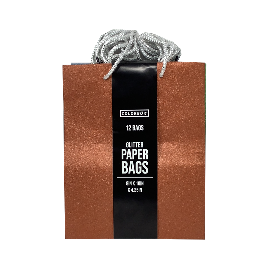 GIFT BAG PAPER CRAFT GLITTER WITH HANDLE