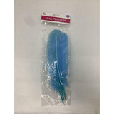 QUILL FEATHER 10"-12" 4PC LIGHT BLUE