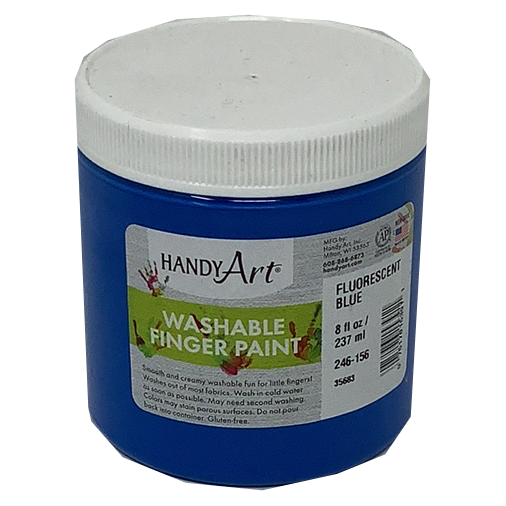 FINGER PAINT FLUORESCENT BLUE