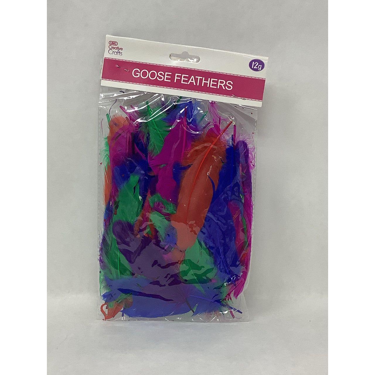 GOOSE FEATHERS 3"-5"-12G MIXED HOT