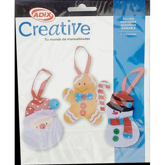 FIGURAS NAVIDEñAS DE FIELTRO ADHESIVAS PARA PEGAR