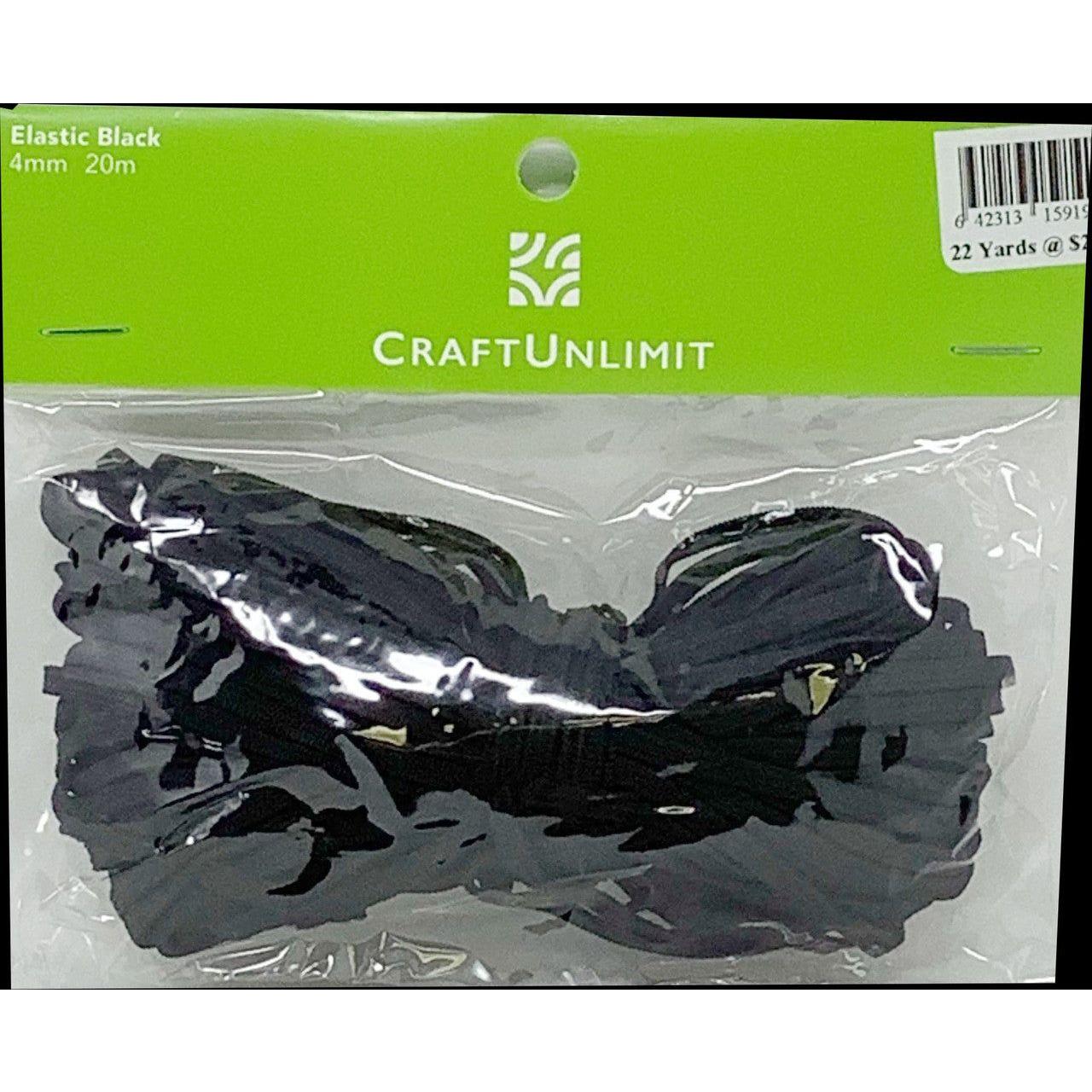 ELASTIC BLACK 4MM 22YDS