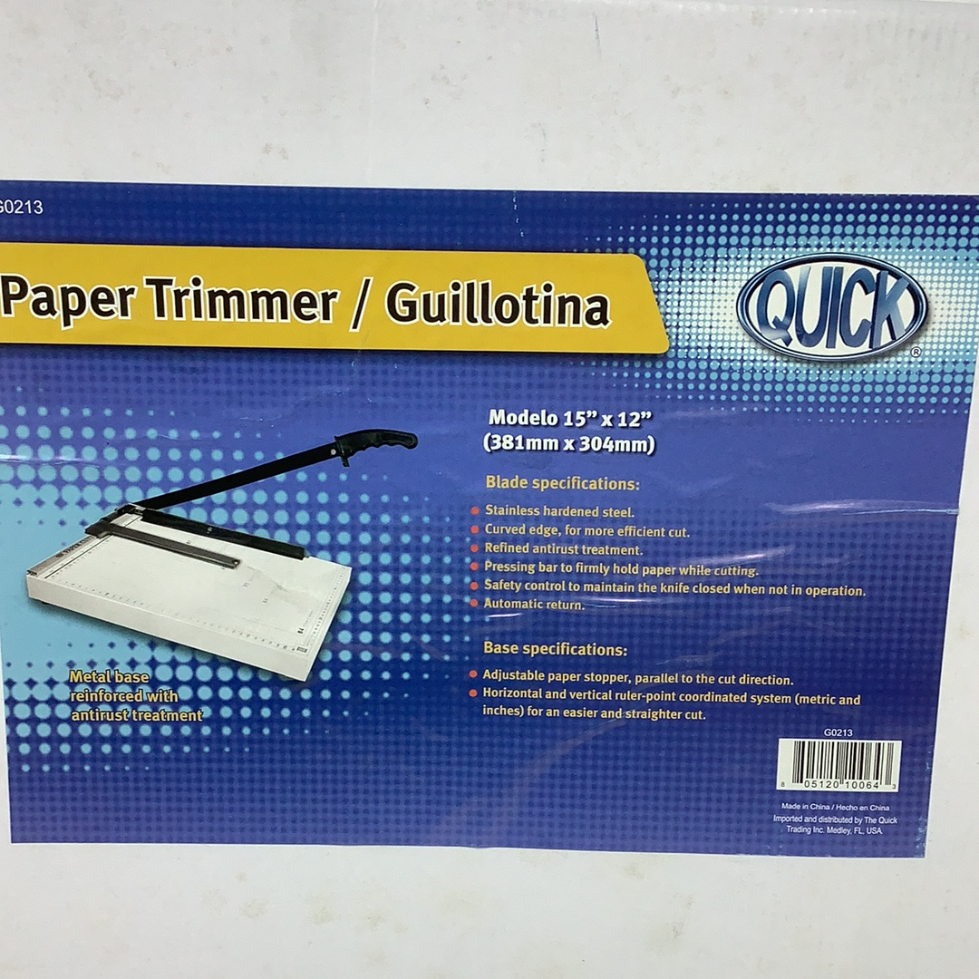 GUILLOTINA METAL 15" X 12"