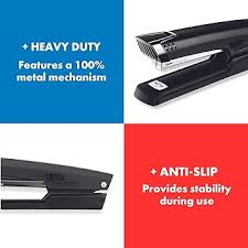 Essentials Full Strip Metal Stapler Black