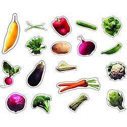 SHAPE STICKER VEGETABL PHOTOGRAPHIC 108 STICKERS