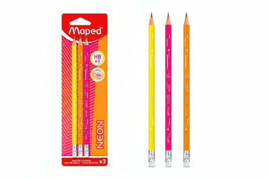 Graphite Pencils Neon E#2 (rgo HB3cs)
