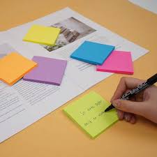 Stick on Notes 3" X 3" Neon Colors 4/pk – imagen 3 - JA Riollano