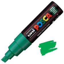 POSCA PC-8K PAINT MARKER BROAD CHISEL TIP GREEN