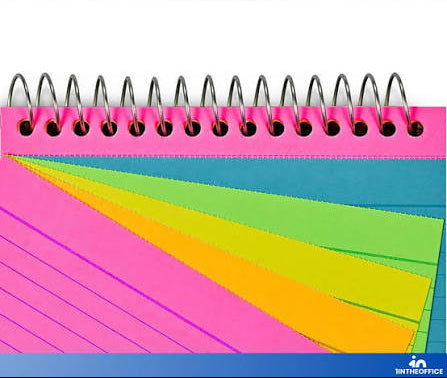 INDEX CARDS SPIRAL BOUND RULED NEON 3" X 5" PQ.50