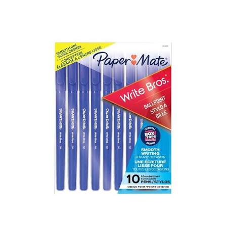 Write Bros Ballpoint 10ct Blue