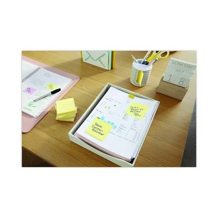 100 Ct. 3" X 3" Yellow Sticky Notes – imagen 3 - JA Riollano