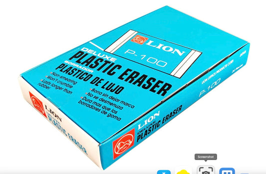 Caja de 24ea de Goma Lion P100