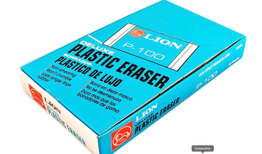 Caja de 24ea de Goma Lion P100