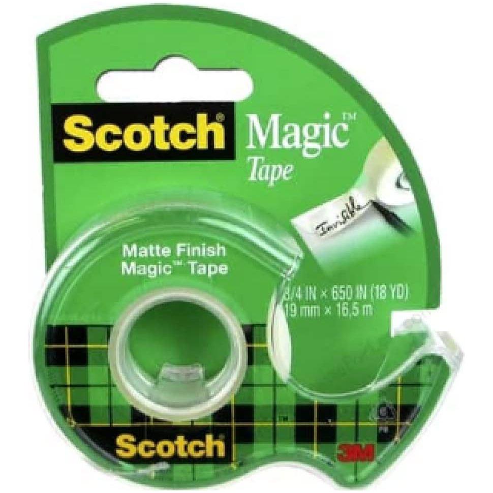 MAGIC TAPE 3/4" X 650" C/DISPENSER