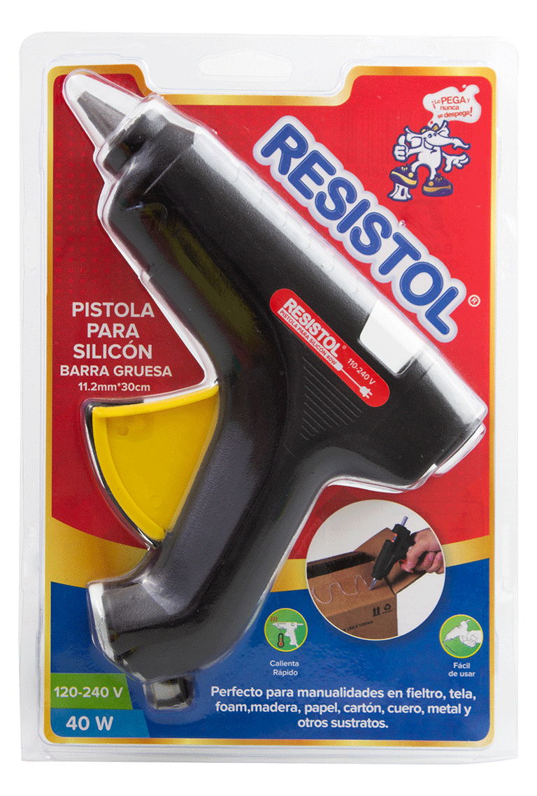 PISTOLA SILICON RESISTOL BARRA GRUESA 110V-40W