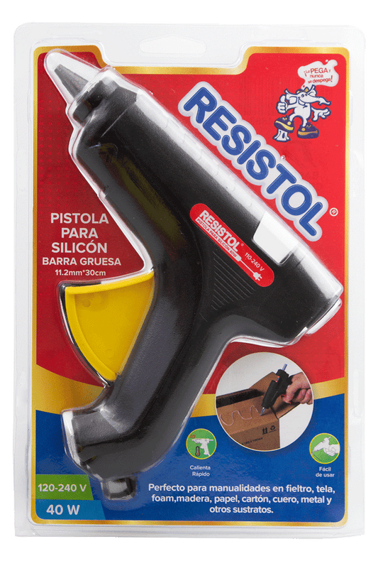 PISTOLA SILICON RESISTOL BARRA GRUESA 110V-40W