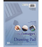 REAL IMAGES™ DRAWING PAD HEAVYWEIGHT 9X12 30SHEETS