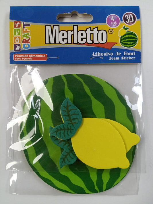 FORMAS FOAMY 3D SANDIA/LIMON 4PCS