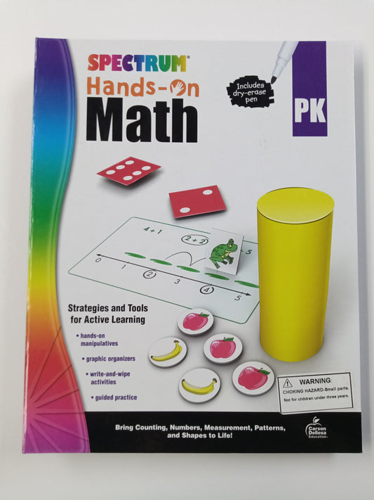 SPECTRUM HANDS-ON MATH WORKBOOK GRADE PK