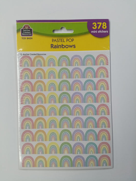 PASTEL POP RAINBOWS MINI STICKERS