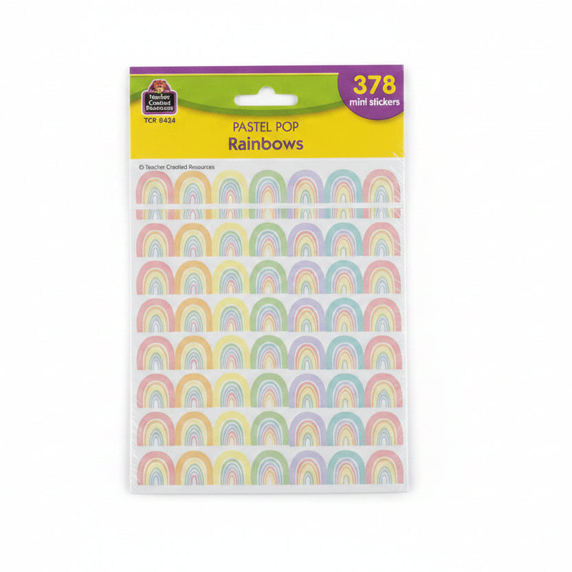 Pastel Pop Rainbows Mini Stickers - JA Riollano