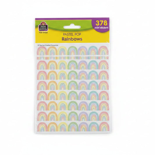 PASTEL POP RAINBOWS MINI STICKERS