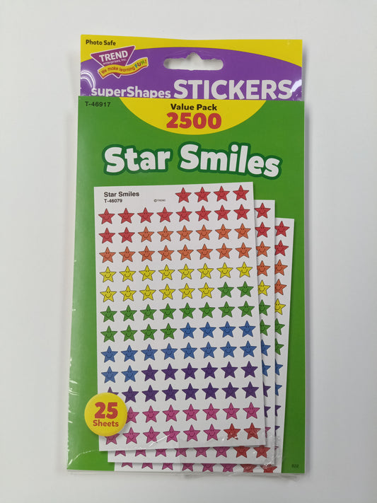 STAR SMILES SUPERSHAPES STICKERS VALUE PACK