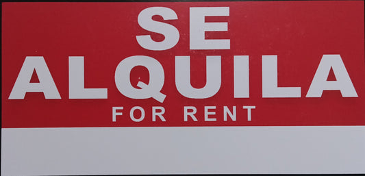 SE ALQUILA SIGN