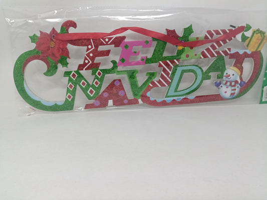Paper Plaque "Feliz Navidad"