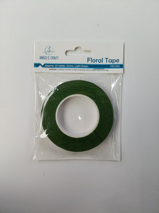 FLORAL TAPE (LIGHT GREEN), 12MM, 30YARD