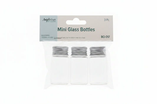 GLASS BOTTLES 3CT 1''X2''