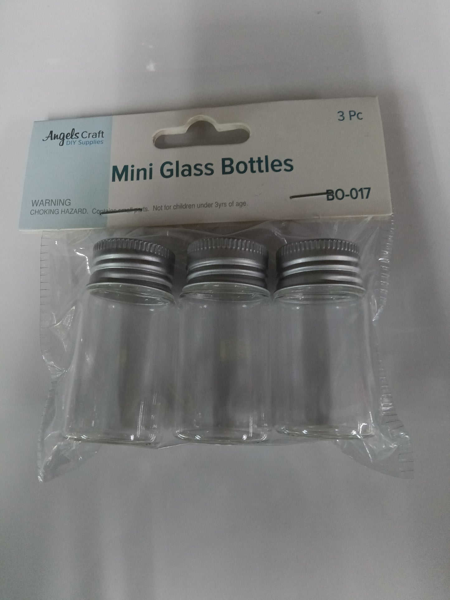 GLASS BOTTLES 3CT 1''X2''