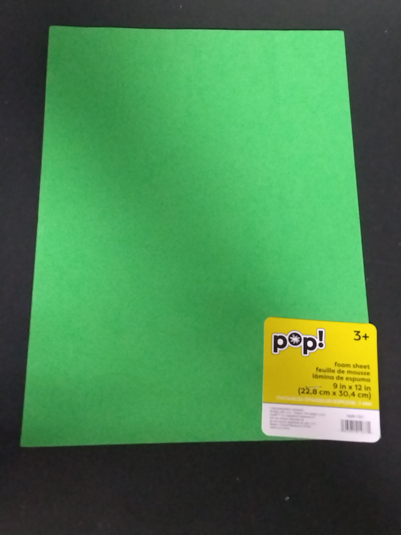 Light Green Foam Sheet 9x12 – imagen 1 - JA Riollano