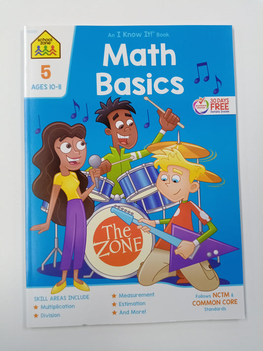 Math Basics Grade 5 Workbook