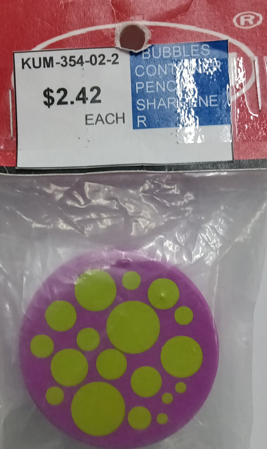 BUBBLES CONTAINER PENCIL SHARP
