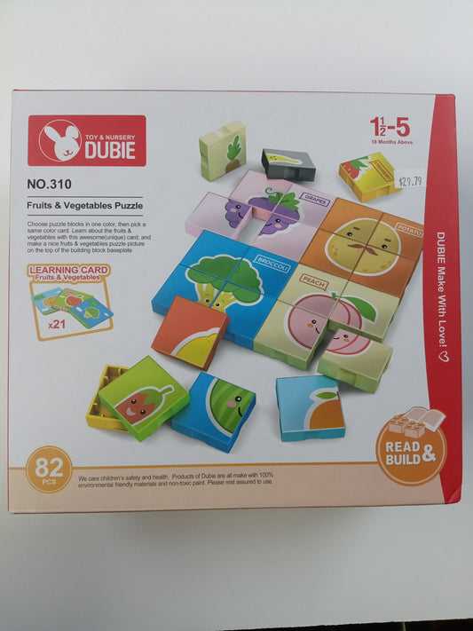 PUZZLE FRUTAS Y VERDURAS 82PZ