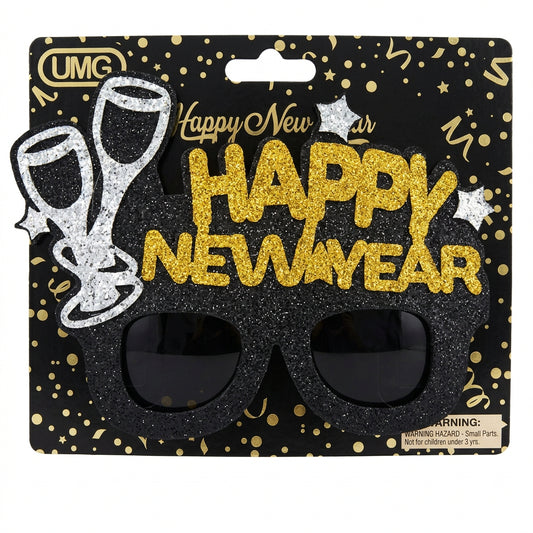 Glasses Happy New Year Champagne