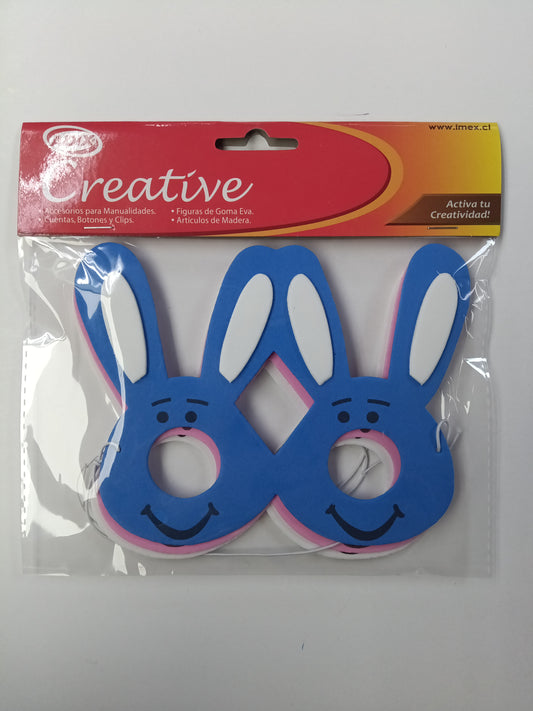 ANTIFAZ DE GOMA EVA CONEJO