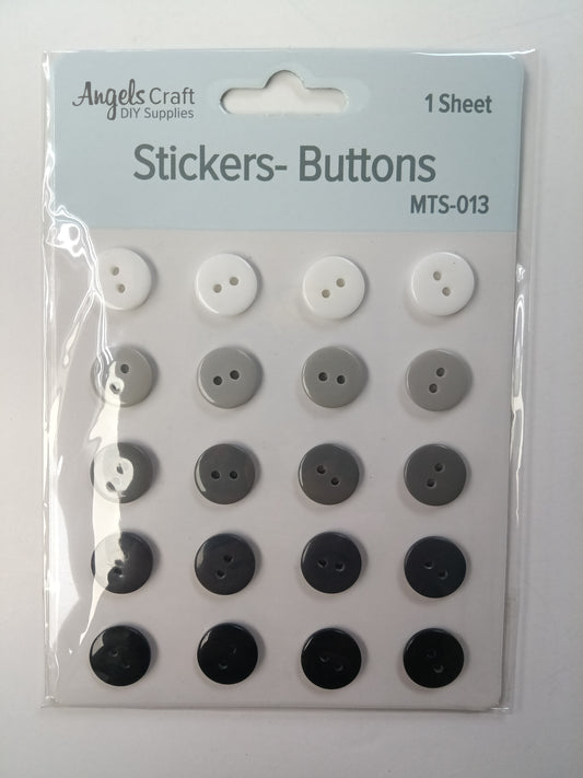 BUTTONS STICKERS 3.5'' 20PCS
