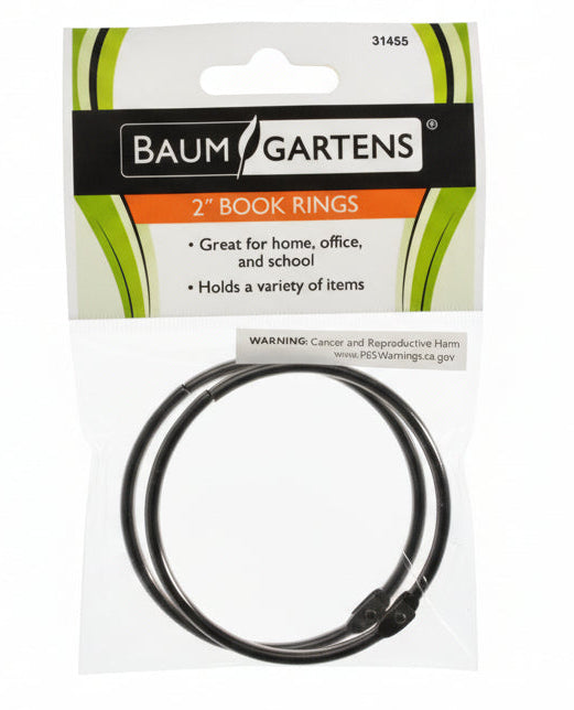 BOOK RING | 2" | CHROME | 2/PK