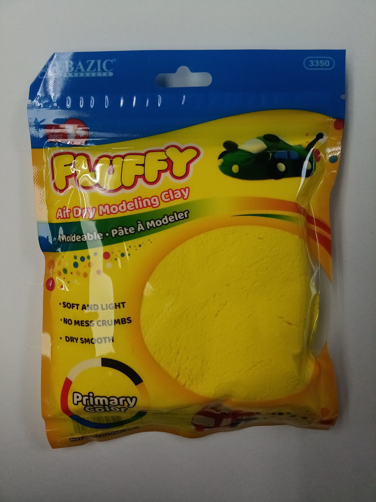 2 OZ. PRIMARY COLORS AIR DRY MODELING CLAY